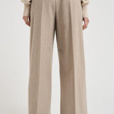 Pantalone donna a palazzo tortora L32 GEST LIVIANA CONTI