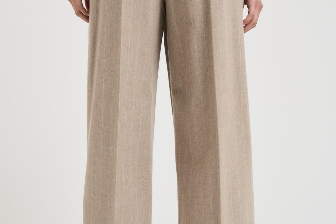 Pantalone donna a palazzo tortora L32 GEST LIVIANA CONTI
