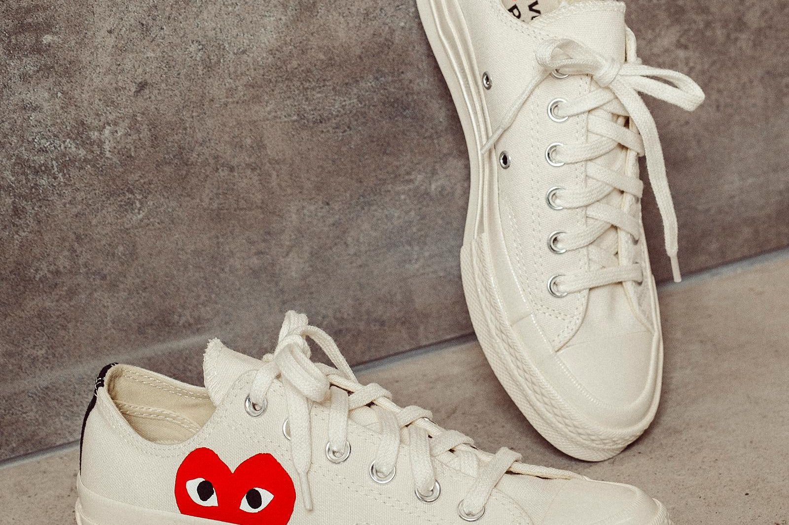 Converse x Comme des Garçons PLAY Sneaker bassa Chuck 70 K111 WHITE COMME DES GARCON PLAY