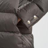 Piumino donna lungo antracite PI1304D 9480 HERNO