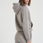 Felpa donna con cappuccio grigia 211943007 004 RALPH LAUREN