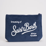 Pochette donna Aline in velluto blu ALINE COURD61EMB MC2 SAINT BARTH