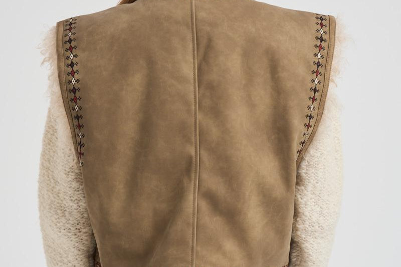 Gilet donna Clemencia marrone GI0061FA C3A02E50TA MARANT ETOILE