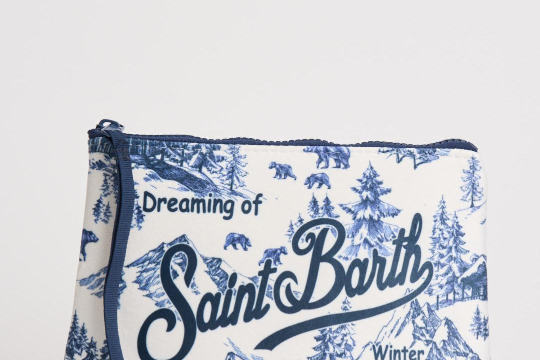 Pochette donna Aline fantasia montagna blu ALINE WINTERL01 MC2 SAINT BARTH
