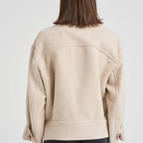 Cappotto donna Hanis corto panna MA0267FB B1D03I23EC ISABEL MARANT