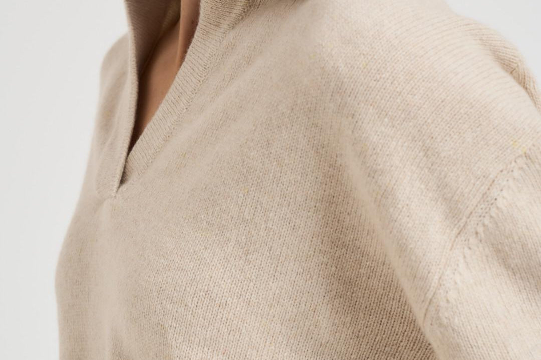 Polo donna in maglia gesso L5WC76 W55 LIVIANA CONTI