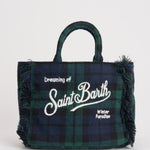 Borsa donna Vanity Mini tartan verde VANITYMNWL TART5161 MC2 SAINT BARTH