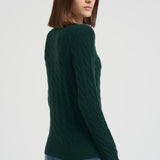 Maglia donna a girocollo verde 211971865 009 RALPH LAUREN