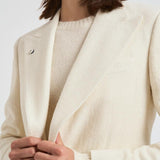 Giacca donna doppiopetto panna 2156 52571 LUBIAM