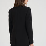 Blazer donna monopetto in cady nero LINZ 001 MAX MARA STUDIO