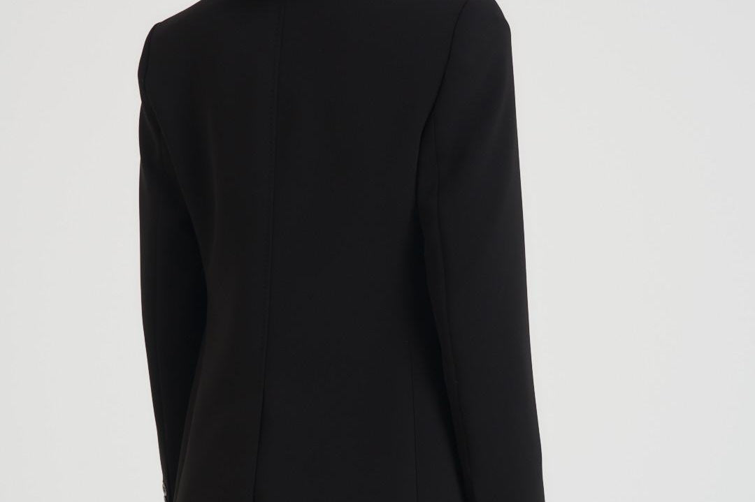 Blazer donna monopetto in cady nero LINZ 001 MAX MARA STUDIO