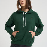 Felpa donna con cappuccio verde 211971698 005 RALPH LAUREN