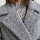 Cappotto donna teddy grigio chiaro CA000583D 9420 HERNO