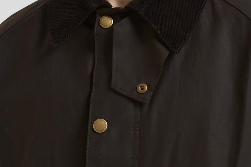 Giacca uomo cerata Ashby verde militare MWX0339 OL71 BARBOUR