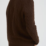 Maglia uomo a treccia marrone 710876762 029 RALPH LAUREN