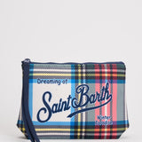 Pochette donna Aline con stampa tartan ALINE TARTAN10 MC2 SAINT BARTH
