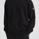 Felpa uomo girocollo nera 6100028 S0A20V0029 STONE ISLAND