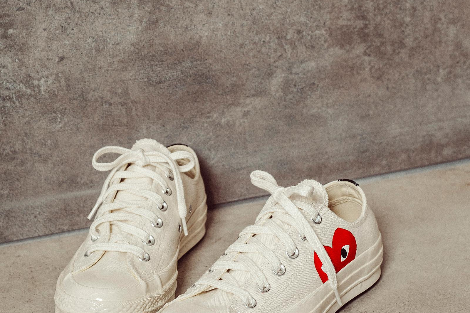 Converse x Comme des Garçons PLAY Sneaker bassa Chuck 70 K111 WHITE COMME DES GARCON PLAY