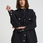 Camicia donna denim nero NOA GRAPHITE ICON DENIM