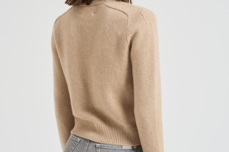 Girocollo donna maniche lunghe beige CAROLINE 02ORGANIC KUJTEN