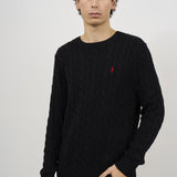 Maglia uomo nera girocollo 710775885 012 RALPH LAUREN
