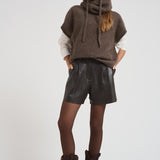 Balaclava cappuccio donna tortora D000543 LACOON024CASTAGNA P.a.r.o.s.h.