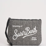 Pochette donna Aline in lana grigia ALINE WOOLHER00 MC2 SAINT BARTH