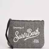 Pochette donna Aline in lana grigia ALINE WOOLHER00 MC2 SAINT BARTH
