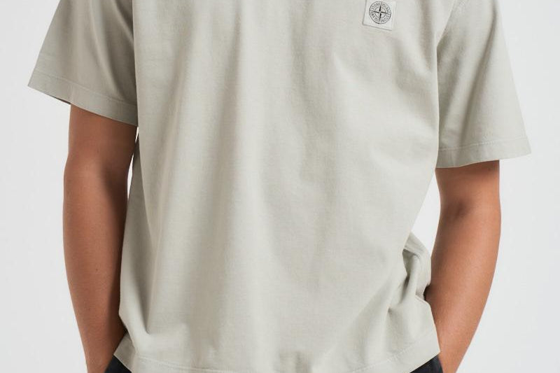 T-shirt uomo girocollo grigio chiaro 2100025 S0115V0061 STONE ISLAND