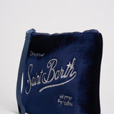 Pochette donna Aline blu in velluto e strass ALINE VELVET61 MC2 SAINT BARTH