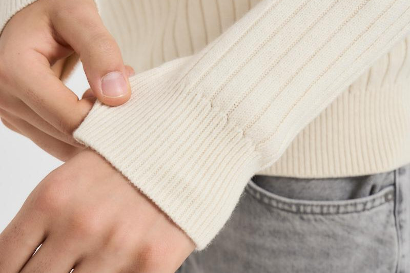 Maglia uomo a costine panna 710974167 003 RALPH LAUREN