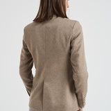 Giacca donna doppiopetto tortora 2156 52578 LUBIAM