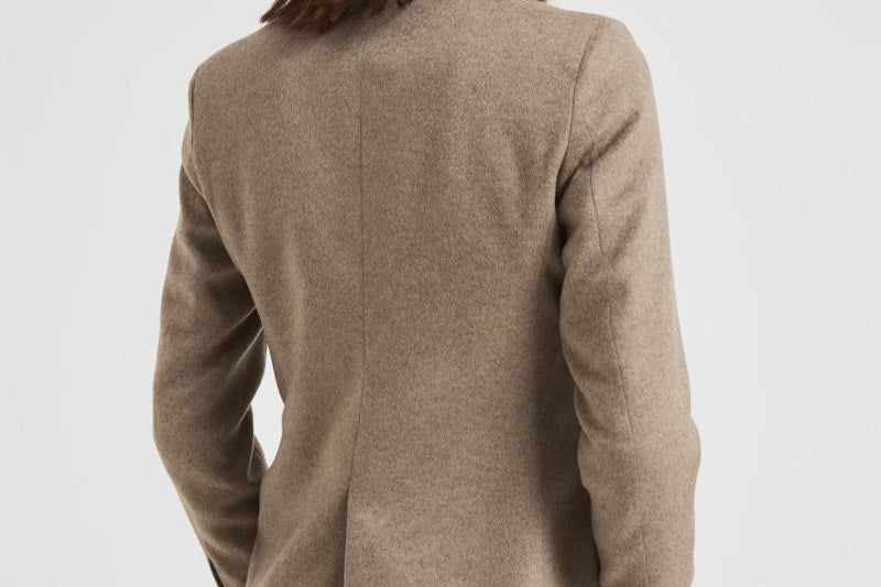 Giacca donna doppiopetto tortora 2156 52578 LUBIAM