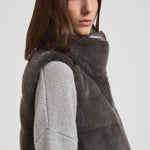 Piumino gilet eco fur donna PI002122D 9480 HERNO