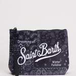Pochette donna Aline fantasia bandana nera ALINE WBANDPLAID00 MC2 SAINT BARTH