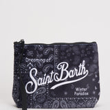 Pochette donna Aline fantasia bandana nera ALINE WBANDPLAID00 MC2 SAINT BARTH