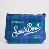 Pochette donna Aline tartan blu e verde ALINE WTARTAN65 MC2 SAINT BARTH