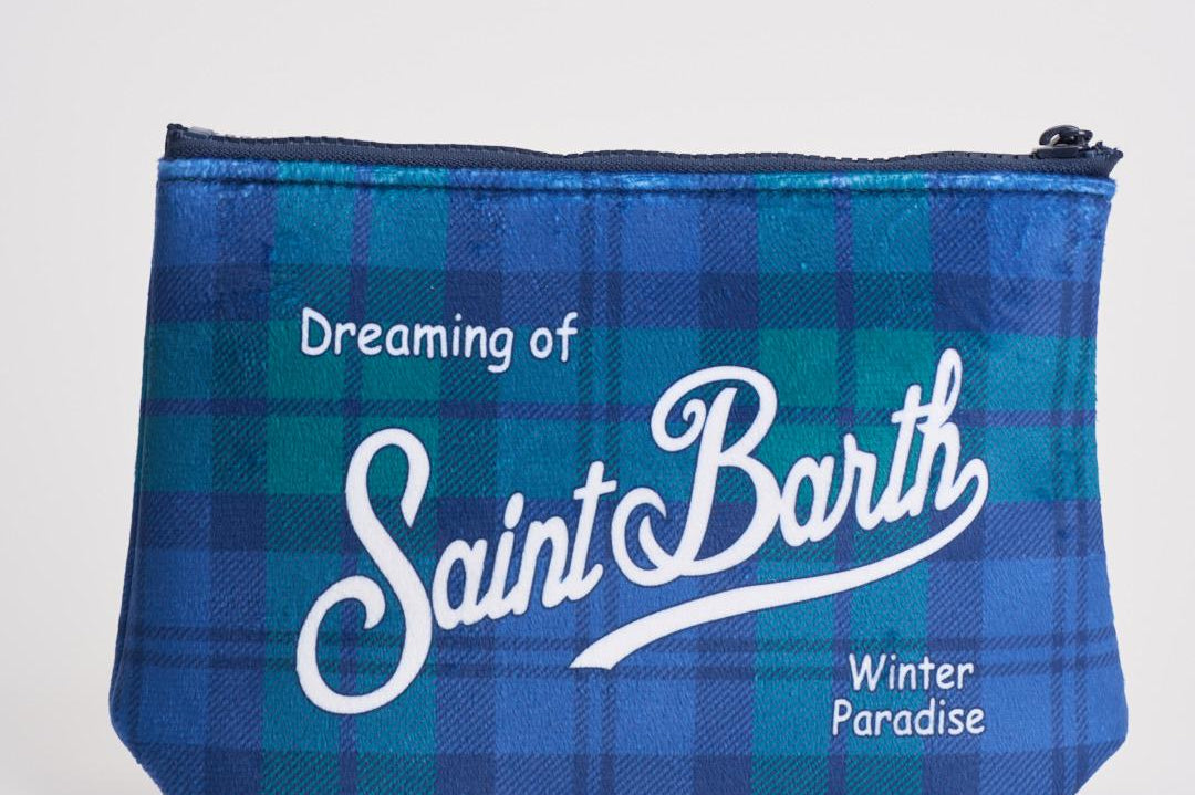 Pochette donna Aline tartan blu e verde ALINE WTARTAN65 MC2 SAINT BARTH
