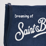 Pochette donna Aline in velluto blu ALINE COURD61EMB MC2 SAINT BARTH
