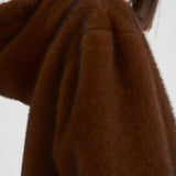 Bomber donna in ecopelliccia marrone GI000318D 8800 HERNO