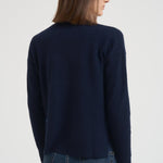 Cardigan donna blu notte. GIUSEPPA NAVY ABSOLUT CASHMERE.