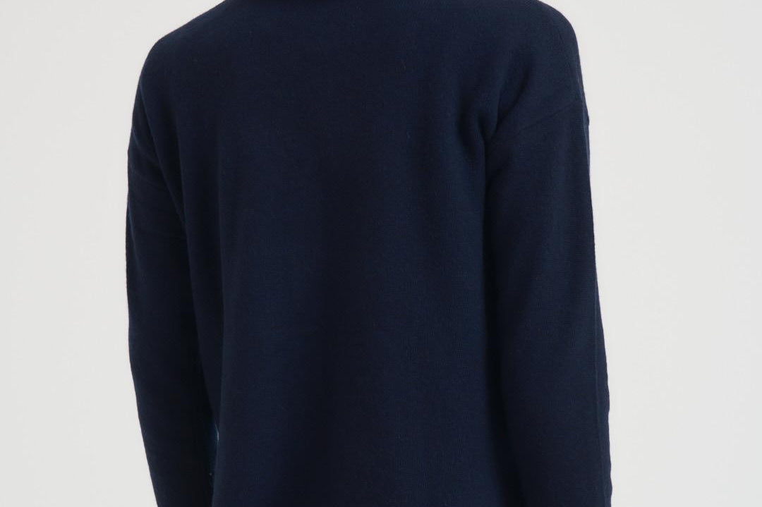 Cardigan donna blu notte. GIUSEPPA NAVY ABSOLUT CASHMERE.
