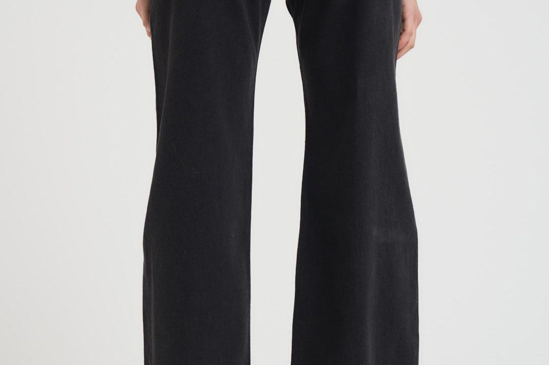 Jeans donna Hugh in denim nero 1134009 VINTAGEBLACK ANINE BING