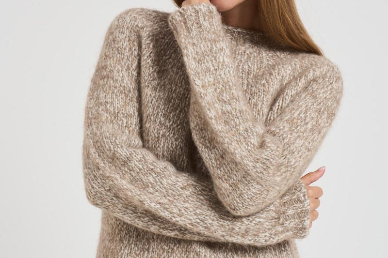 Maglia donna Laila girocollo beige D510414 LAILA803SABBIA P.a.r.o.s.h.