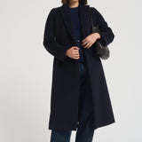 Cappotto donna lungo blu notte DIVA DEBORA24 ACCADEMIE TESSILI