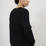 Maglia uomo nera girocollo 710775885 012 RALPH LAUREN