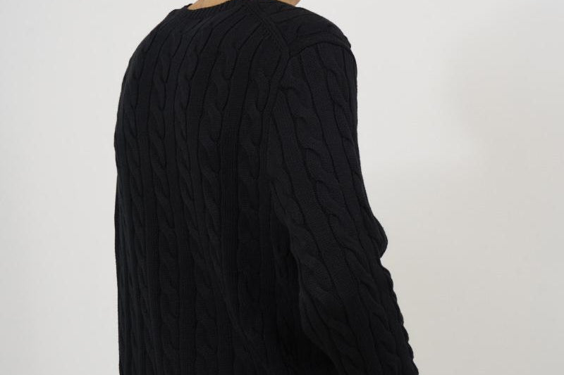 Maglia uomo nera girocollo 710775885 012 RALPH LAUREN