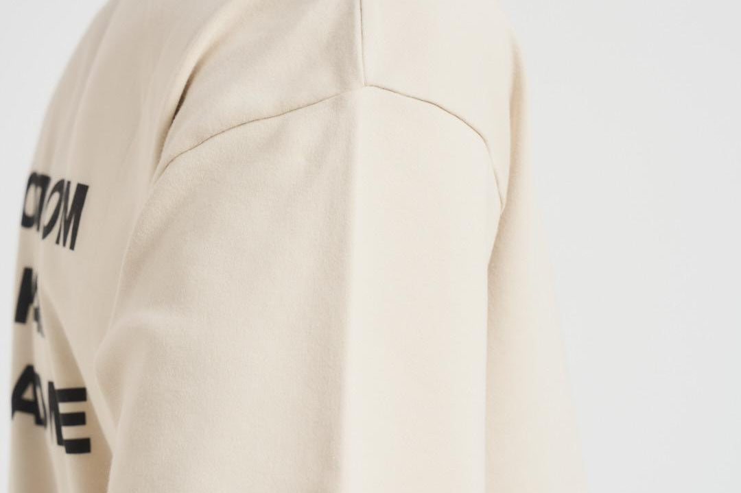 T-shirt uomo girocollo beige TS203 CO0002MT DROLE DE MONSIEUR