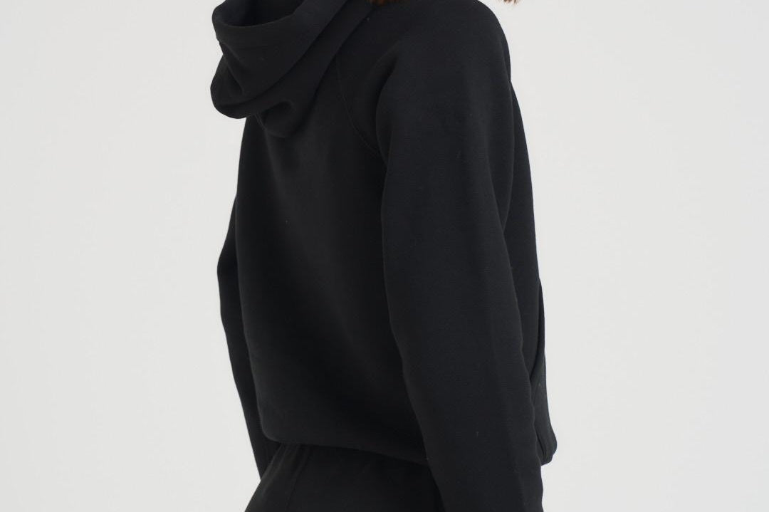 Felpa donna con cappuccio nera 211943007 003 RALPH LAUREN