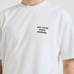 T-shirt uomo girocollo bianca TS203 CO0002OPW DROLE DE MONSIEUR